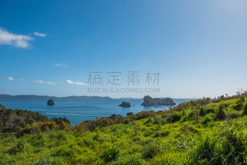 风景,留白,新西兰,新西兰北岛,科罗曼德尔半岛,海岸线,蓝色,旅途,旅游目的地,美