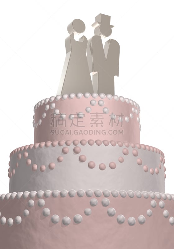 婚礼,结婚第二十五周年纪念日,男性,蛋糕,垂直画幅,新郎,女性,图像,新娘,结婚蛋糕