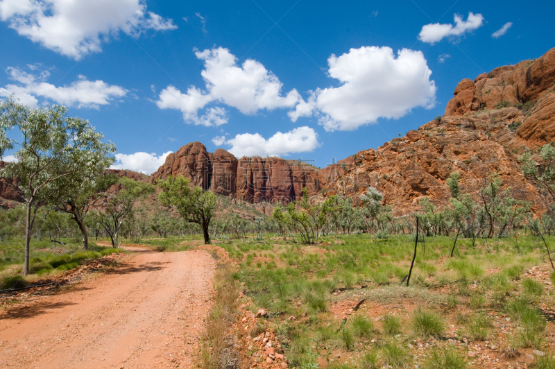 purnululu national park,西澳大利亚,路,自然,天空,水平画幅,地形,山,岩石,无人