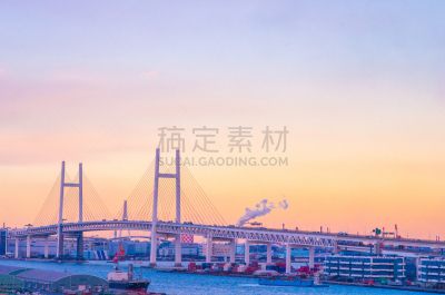 公园,日本,横滨,神奈川县,旅游目的地,水平画幅,无人,户外,山下公园,日落