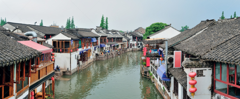 乡村,上海,朱家角,水平画幅,建筑,无人,全景,户外,亚洲,著名景点