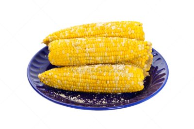玉米,甜玉米,格子烤肉,煮食,水平画幅,素食,蓝色,膳食,夏天,小吃