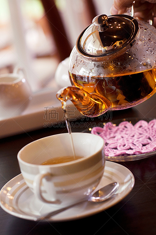茶壶,杯,玻璃杯,垂直画幅,褐色,咖啡馆,无人,茶杯,有机食品,饮料