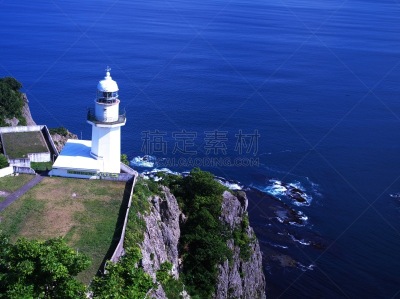 室兰,斗篷,泥土,水平画幅,海岬,夏天,观测点,户外,灯塔楼,海滩