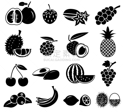 矢量,水果,计算机图标,水平画幅,素食,樱桃,无人,绘画插图,符号,维生素