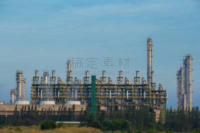 工厂,炼油厂,天空,罗勇,石油化工厂,精炼厂,石油工业,水平画幅,能源,无人