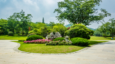 草,田地,高尔夫球运动,绿色,天空,美,水平画幅,无人,草坪,夏天