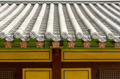 寺庙,佛教,式样,成一排,边框,水平画幅,建筑,无人,符号,古老的