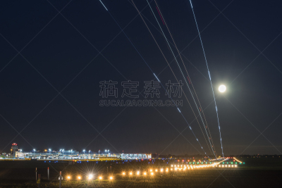 飞机,汉诺威,哈诺维尔,方向舵,飞机跑道,天空,太空,迅速,风,水平画幅