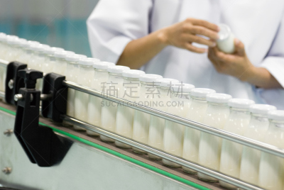 瓶子,传送带,食品加工厂,灌瓶室,牛奶,工厂,工业,英文字母a,新的,水平画幅