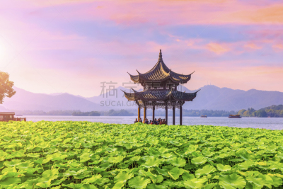 杭州,风景,俄亥俄河,西湖,水,天空,夏天,光,湖