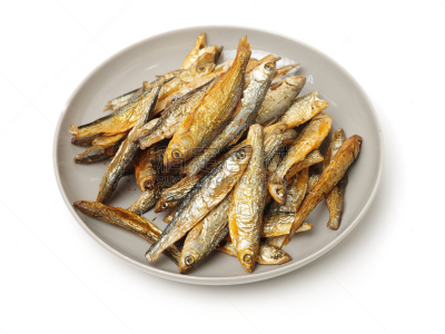 鱼干,白色背景,白色,海产,背景分离,饮食,膳食,食品,图像,小吃
