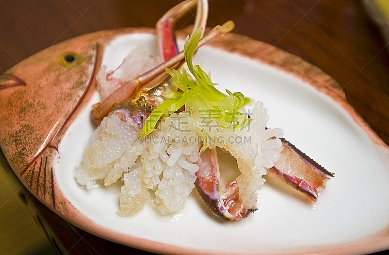 螃蟹,越前,福井县,水平画幅,无人,日本,海产,手工食品和饮料,生鱼片,日本料理