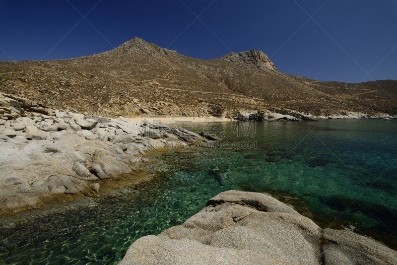 赛里福斯岛,海湾,南,水,水平画幅,无人,夏天,爱琴海,户外,岛