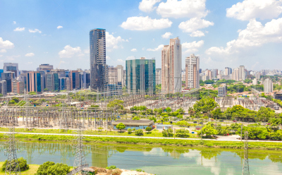 圣保罗州,河流,巴西,都市风景,罗斯河滨大道,扩展线,办公园区,圣保罗,城市扩张