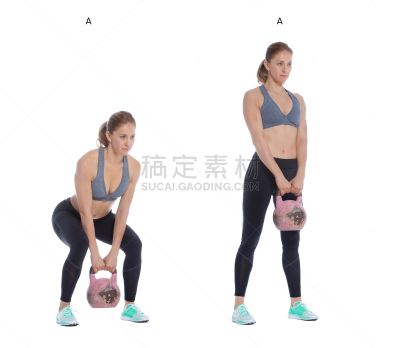 硬拉,壶铃,交叉训练,腹肌,四肢,水平画幅,人类肌肉,腿,白人