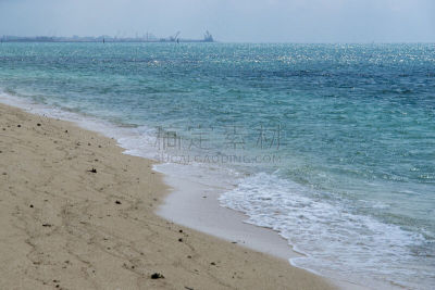 海滩,竹富岛,冲绳县,风景,留白,休闲活动,沙子,平视角,竹富町,纯净