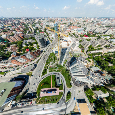 路,航拍视角,房屋,建筑外部,都市风景,河滨县,日落林荫大道,直升机拍摄,河岸,天空