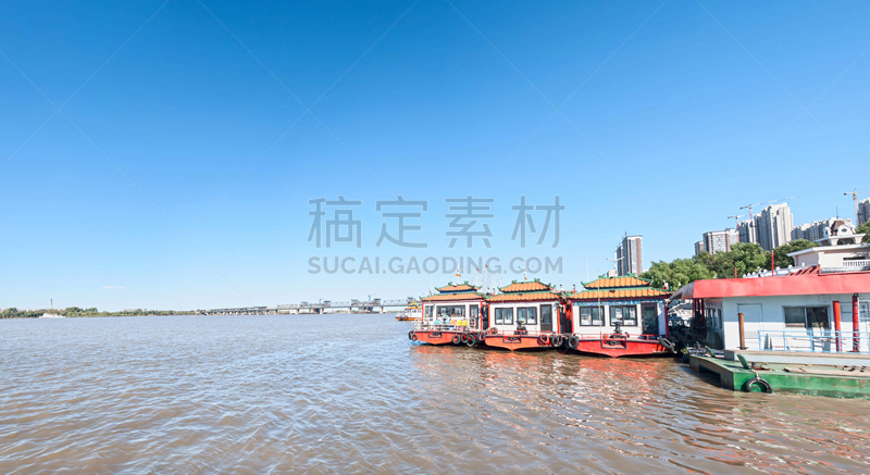 哈尔滨,码头,水,运河,夏天,都市风景,著名景点,旅游,航海