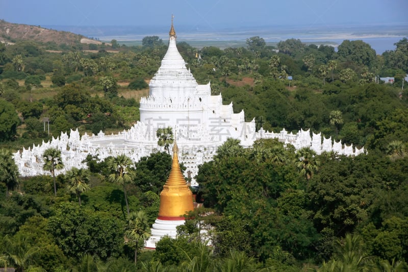 Hsinbyume Pagoda in Mingun, Mandalay region, Myanmar