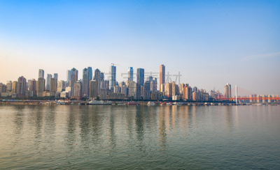 都市风景,重庆,水,天空,水平画幅,无人,海港,户外,明亮,滨水
