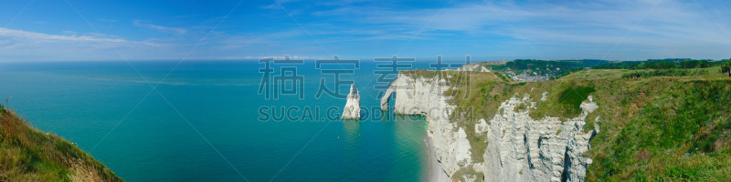 诺曼底埃特塔尔海滩,杜塞尔多夫,特拉华,瓢虫,艾吉耶山,法国,环境,环境保护,石灰石,著名景点