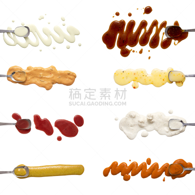 开胃酱,蘸料,蓝纹乳酪,咖喱,白色,布法罗,照烧,香旱芹菜,布置