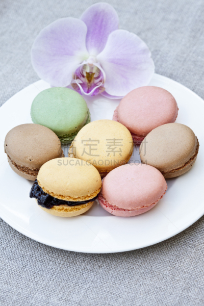 选择对焦,平衡折角灯,柏拉图,玫瑰,兰花,高雅,垂直画幅,图像,法式食品,桔子酱