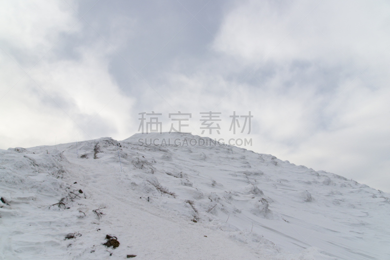 冬天,山,daisen,早晨,鸟取,活力,风险,山脊,本州岛中国地区,鸟取县