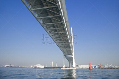 海湾大桥,横滨海湾大桥,横滨高速铁路,横滨,天空,水平画幅,无人,海港,国际著名景点,著名景点