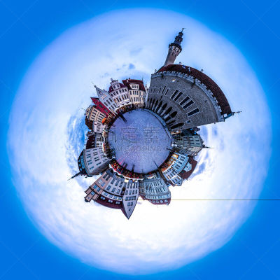 塔林,夜晚,都市风景,市政厅广场,市场广场,托姆比亚山,高动态范围成像,360度景观,小行星,市政厅