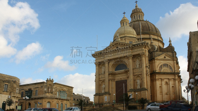 john the baptist,戈佐岛,马耳他,浸信会,水平画幅,无人,著名景点,建筑外部,户外