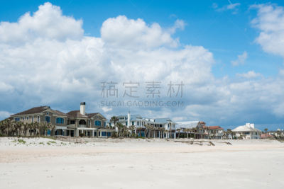杰克逊维尔,蓬特韦德拉海滩,美国,水平画幅,无人,大西洋,南,夏天,户外,房屋
