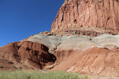 风景,犹他,地球,路,莫斯特,一只动物,万岩柱,沙岩,escalante,沙漠