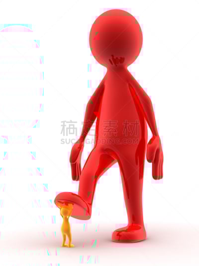 力量,被欺负,经理,背景分离,残酷的,损失,小的,绘画插图,职权,人