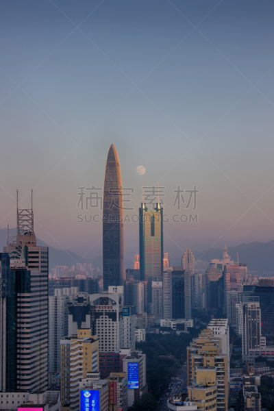 城市天际线,深圳,建筑外部,垂直画幅,天空,建筑,无人,经济特区,户外,城市