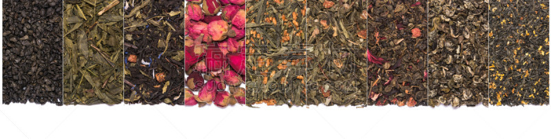 草本,干的,茶,绿色,黑色,白色背景,分离着色,花,构图,布置