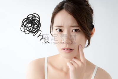 女人,青年人,皮肤,肖像,日本人,水泡性口炎,中国人,发型屋,情绪压力,抗衰老