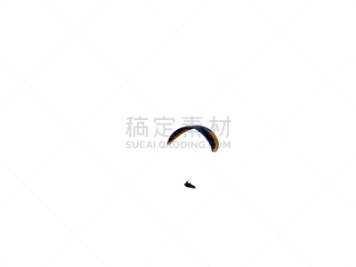 高崖跳伞,降落伞运动,索道滑翔翼,水平画幅,降落伞,轻的,茧,悬挂式滑翔运动,背景分离,马具
