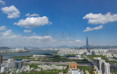 首尔,都市风景,江南区,南山塔,韩国,佛,朝鲜半岛,城市扩张,夜晚