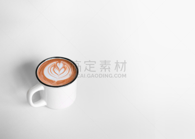 杯,白色,咖啡,拿铁咖啡,艺术,留白,热,透过窗户往外看,白色背景,上装
