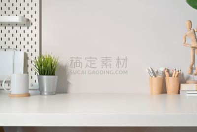 办公室,极简构图,书桌,桌子,留白,商务,空的,舒服,边框,泰国