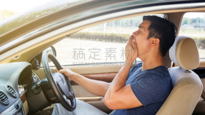 疲劳的,汽车,亚洲,青年男人,无人驾驶运输,自主技术,无人驾驶汽车,车轮,水平画幅,陆用车