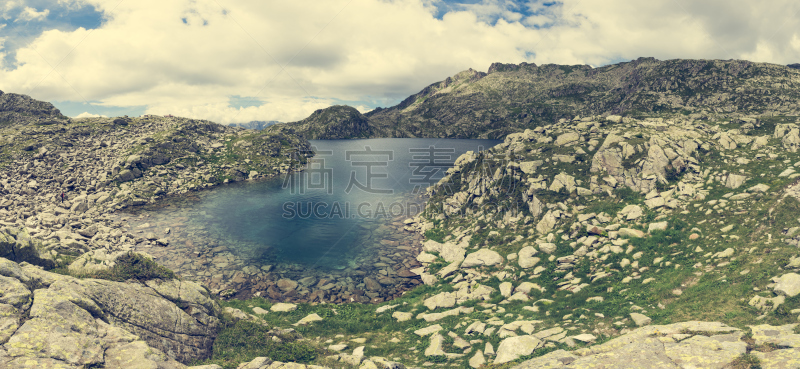 湖,山,全景,摩德纳迪坎皮格里奥,特伦蒂诺-上阿迪杰,水,公园,水平画幅,无人,户外