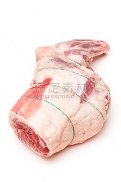 羊腿,影棚拍摄,白色,分离着色,有机食品,肉,白色背景,生食,背景分离,清新