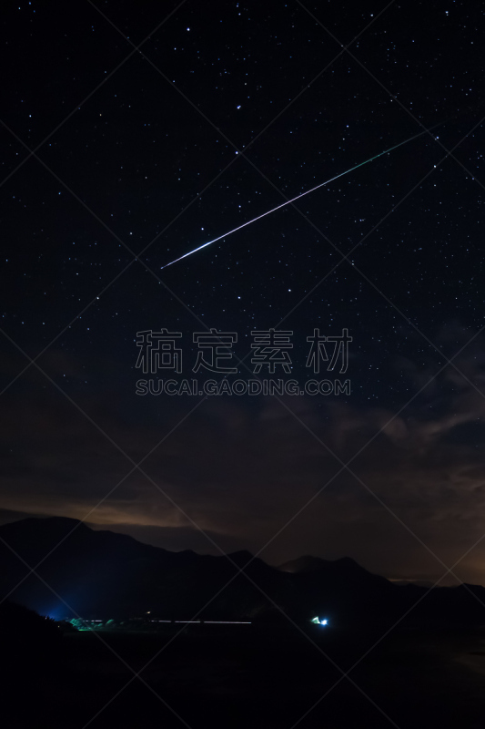 陨石,北斗七星,流星,流星群,流星雨,小行星,星座,垂直画幅,天空,夜晚