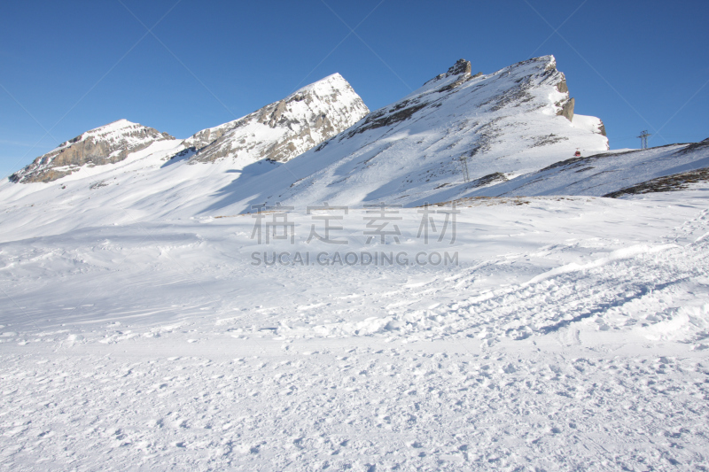 冬天,都市风光,天空,水平画幅,山,雪,美人,户外,白人,瑞士阿尔卑斯山