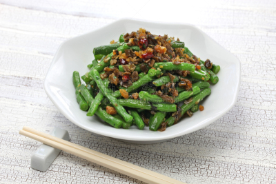 青豆,四川省,干的,芥菜,四川菜,盐渍食品,餐具,水平画幅,胡椒,辣椒