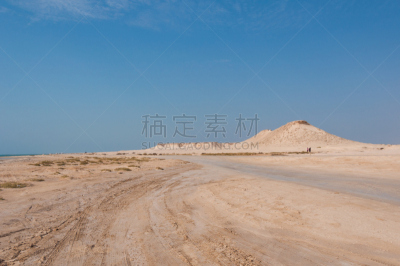 偏远的,中东,卡塔尔,沙漠,天空,气候,地名,水平画幅,沙子,多哈