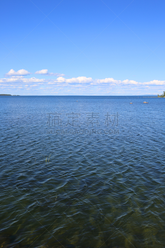 瑞典,自然,垂直画幅,水,天空,无人,水平线,蓝色,夏天,户外